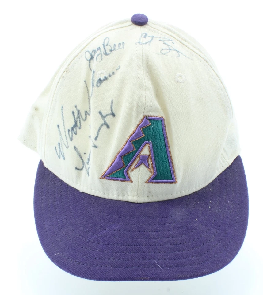 New Era - Arizona Diamondbacks Signed Cap 4 Signatures (Jay Bell) - Image 1 of 4