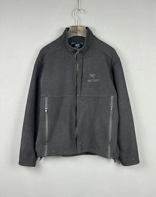 Vintage ARC'TERYX DIPLOMAT Gray Wool/Cashmere Full Zip Jacket Size M - Image 1 of 4