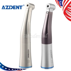 Dental 1:1 Handpiece Internal Spray Contra Angle Push Button E-Type LED/No LED - Picture 1 of 25