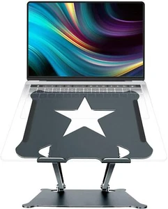 Laptop Stand, Aluminum Foldable Computer Stand with Laptop Cooling Pad Ergonomic - Picture 1 of 6