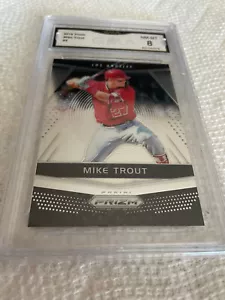 MIKE TROUT ANGELS 2018 PRIZM # 5 GRADO 8 L@@K - Foto 1 di 2