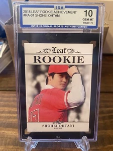 2018 Leaf Rookie Shohei Ohtani Graded 10 Baseball Card - Picture 1 of 2