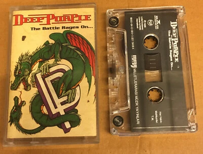 DEEP PURPLE - THE BATTLE RAGES ON (1993) CASSETTE MADE IN TURKEY - Image 1 of 2