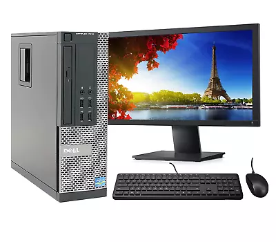FCS FAST COMPUTER PC i5 3rd DESKTOP TOWER PC &TFT SET 16GB WINDOWS 10 SSD & HDD - Image 1 of 4