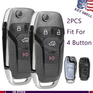 2 For 2019 2020 2021 Ford Transit Connect Flip Key Remote Shell Fob N5F-A08TAA - Picture 1 of 9