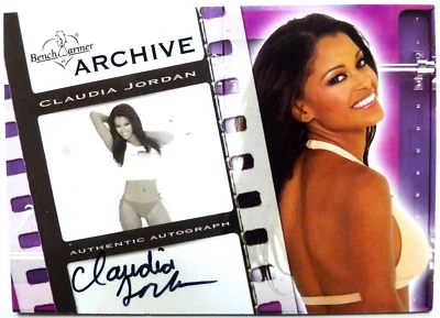TCS 2509 Bench Warmer 2009 Claudia Jordan Archive Autograph 12 of 18 - Bild 1 von 2