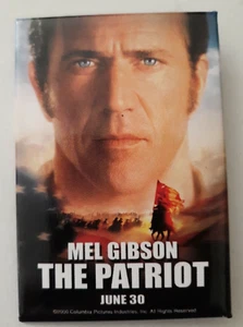 Vintage Promotional Movie Merchandise Pinback Button Mel Gibson The Patriot 2000 - Picture 1 of 3