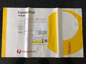 Australia Post Express Post Satchels Medium Prepaid - 10 Pack / 5 Kg - Picture 1 of 6