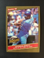 1986 Donruss Highlights Set Break #3 GEORGE BRETT * NM-MT or BETTER C03021108