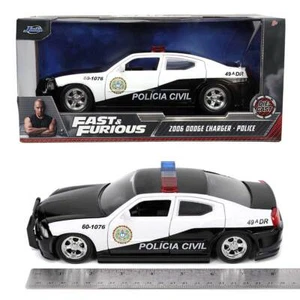 Jada Hollywood Rides: Fast & Furious 5 Dodge Charger Rio Police Civil 1/24 Scale - Picture 1 of 8