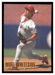 1996 Fleer #266 MATT WHITESIDE Texas Rangers ~D9PP
