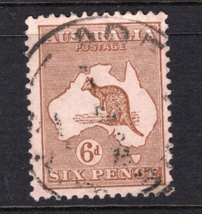 AUSTRALIA PREDECIMAL KANGAROO THIRD W/MARK VERY FINE USED,,,, - Imagen 1 de 2