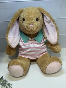 Build a Bear Workshop Pawlette Hase Kaninchen hellbraun 16 Zoll Stofftier mit Shirt - Bild 1 von 10