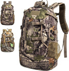 Hunting Backpack Daypack for Bow or Rifle w/Orange Rain Cover - Camouflage 