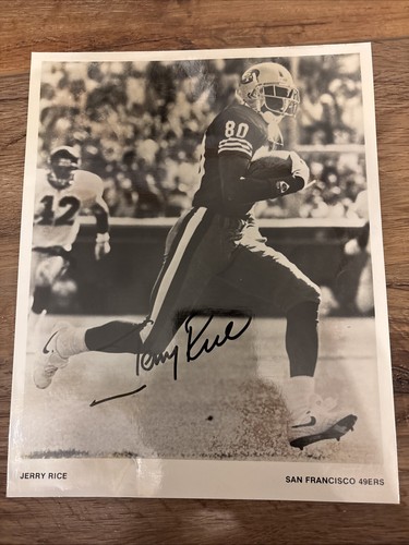 Autographed Jerry Rice Picture | eBay