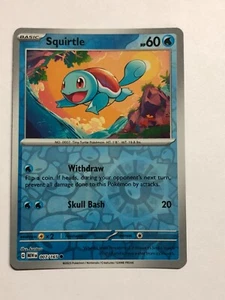 Pokemon Card 151 Reverse Holographic Squirtle 007/165 Near Mint - Picture 1 of 2