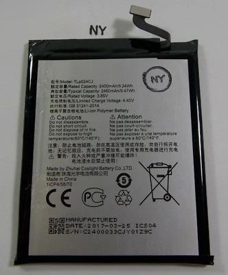 Batería TLP024CJ en funcionamiento Alcatel Kora A576CC teléfono celular de consumo pieza OEM #188 Foto 1 de 2