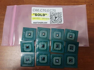 12 Toner Chip " SOLD " for Xerox 6R1655, 6R1656, 6R1657, 6R1658 C60, C70, EC70 - Picture 1 of 1