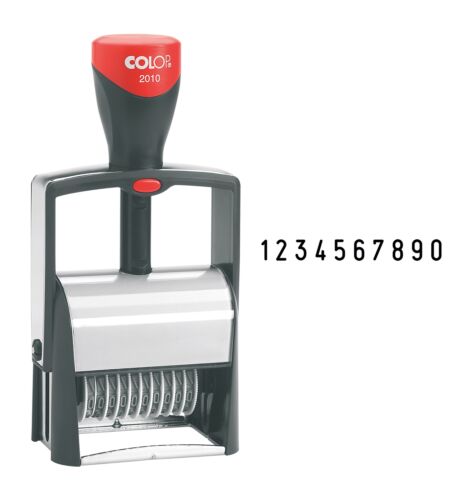 COLOP 2010 Numbering Stamp   106384   5mm 10 Band Heavy Duty Self-Inking Batch N