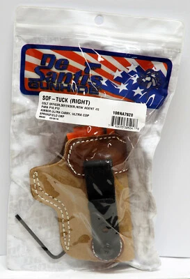 全新 DeSantis 软垫 IWB 皮套 Colt/Para/Kimber - 天然麂皮绒 106NA79Z0 — 第 1/2 张图片