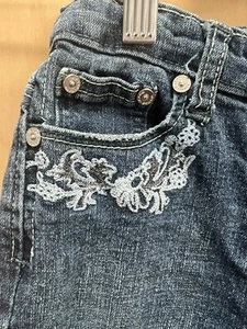 Vigoss jeans. 4T Denim with Glitter Thread. Adjustable  - Picture 1 of 11