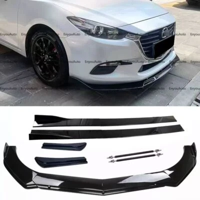 Черная кромка переднего бампера 86 дюймов для Mazda MX-5 Miata боковая юбка закраина заднего бампера - Изображение 1 из 4