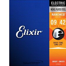 Elixir Nanoweb Electric Guitar Strings - Super Light Gauge - 09-42