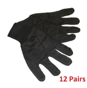 "Dozen" West Chester 750R Reversible Poly/Cotton Brown Jersey - 12 Pairs Large - Picture 1 of 3