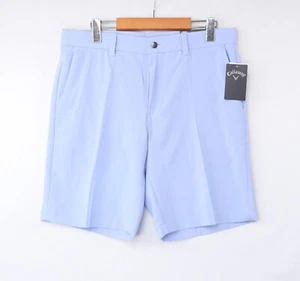 Callaway Mens Golf Shorts Performance Stretch Blue Chambray Opti Dri UPF Sz NWT - Picture 1 of 14
