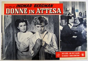 fotobusta film DONNE IN ATTESA Ingmar Bergman Birger Malmsten Anita Björk - Picture 1 of 1