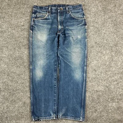Rustler Jeans Mens 36x30 Medium Wash Relaxed Fit Straight Leg Workwear Denim - Image 1 of 4