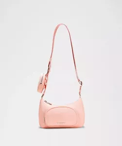 NEW NWT Lululemon Crossbody Bag with Nano Pouch 2L Flush Pink - Picture 1 of 2
