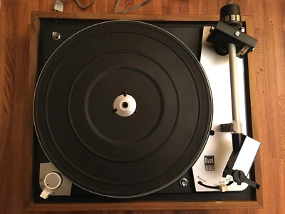 Dual 1009 Turntable Platter w/mat and center trim - Image 1 of 3