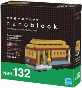 nanoblock NBH-132 San Francisco Cable Car Klemmbausteine Diamond USA Modell NEU - Bild 1 von 2