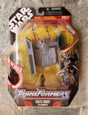 NEW Hasbro Star Wars Transformers Darth Vader TIE Advanced - Sealed NIB - Image 1 of 4