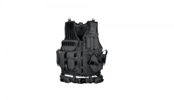 UTG 547 Law Enforcement Tactical Vest Right Handed Black PVC-V547BT - Image 1 of 1
