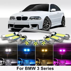 For BMW 3 Series E30 E36 E46 E90 E91 E92 E93 M3 LED Interior Light Bulb Kit - Picture 1 of 17
