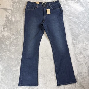 Levi's Women’s Jeans Size 12 Classic Bootcut W31 L32 Dark Wash NWT Stretch - Picture 1 of 9
