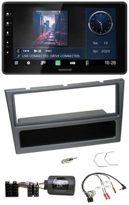 Kenwood Lenkrad Bluetooth USB DAB Autoradio für Opel Agila Corsa C Omega schwarz - Bild 1 von 4