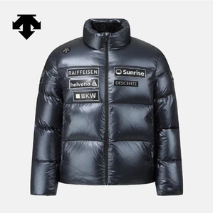 DESCENTE SSWISS SKI Stand Collar Down Jacket SQ423SDJO2 NAVY ASIAN FIT - Picture 1 of 12