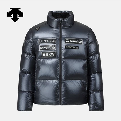 DESCENTE SSWISS SKI Stand Collar Down Jacket SQ423SDJO2 NAVY ASIAN FIT - Image 1 of 4