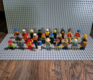LEGO Classic CITY Town Minifigure Lot x 27 Adventure Surfer Pilots Captain Racer - Picture 1 of 6
