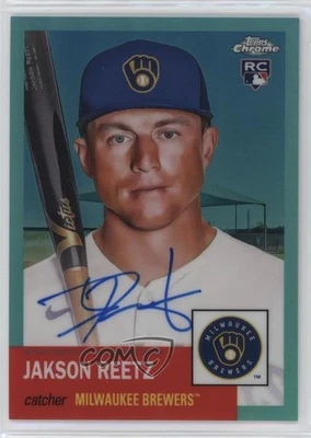 2022 Chrome Platinum Anniversary Aqua Refractor /150 Jakson Reetz Rookie Auto RC - Image 1 of 2