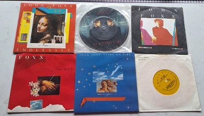 John Foxx Ex Ultravox Job Lot X6 Synth New Wave UK 45  & Flexi Vinyl Singles Foto 1 de 4
