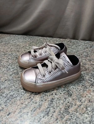 匡威 Converse Chuck Taylor 57209C 学步儿童玫瑰石英全明星低帮运动鞋 5 码 — 第 1/4 张图片