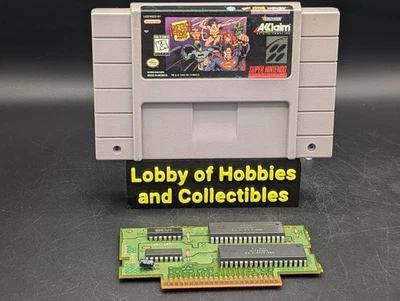 Justice League Task Force ( Super Nintendo SNES ) Cleaned - Tested  - Image 1 of 4