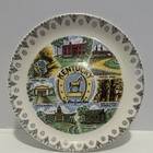 Kentucky Souvenir Plate "The Blue Grass State" Landmarks Design