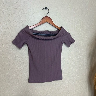 Camiseta sin mangas Wilfred Aritzia marrón acanalada cuello barco talla XS marrón Foto 1 de 4