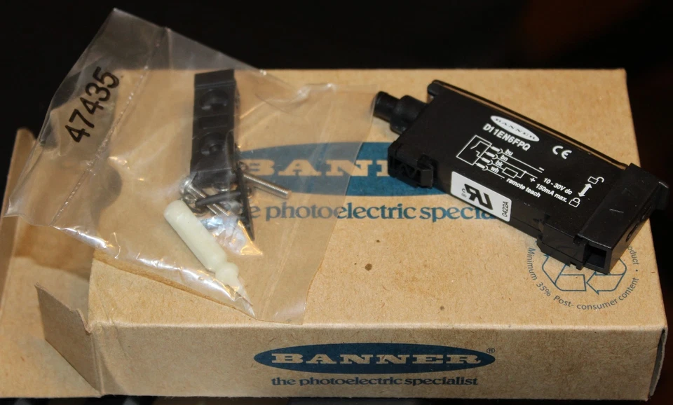 Banner D11EN6FPQ TEACH Mode Sensor D11 EXPERT Series (44273) - BRAND NEW IN BOX  - Image 1 of 1