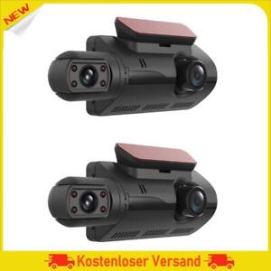 Dual Lens Car DVR Night Vision Automobile Data Recorder G-Sensor Parking Monitor